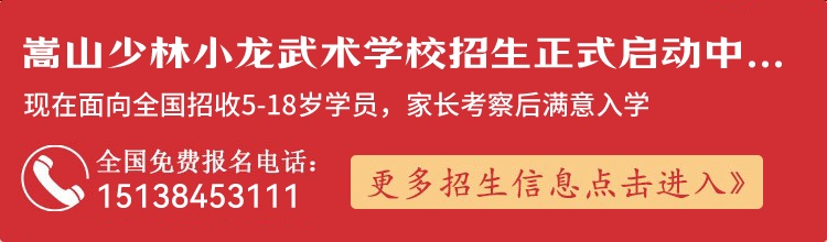嵩山少林小龙武术学校招生进行中